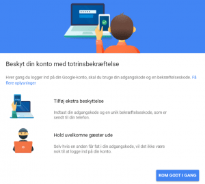 2-faktor sikkerhed - Google Apps for Skoler
