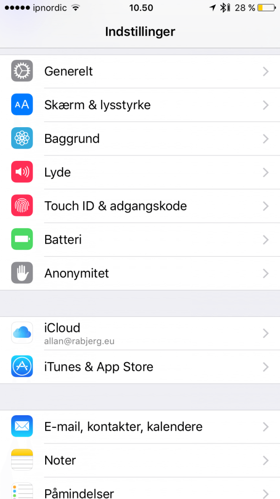 Opsæt Google Apps mail, kontakter, kalender